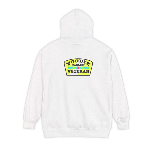 Foodie Veteran Hoodie, Unisex Garment-Dyed, Cozy Gift for Food Lovers, Casual Wear, Perfect for Holidays, Stylish Comfort