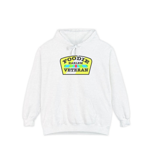 Foodie Veteran Hoodie, Unisex Garment-Dyed, Cozy Gift for Food Lovers, Casual Wear, Perfect for Holidays, Stylish Comfort
